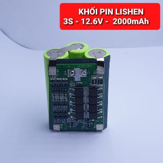 Khối pin lishen - 3s-12.6v - 2.000mah xả 20a