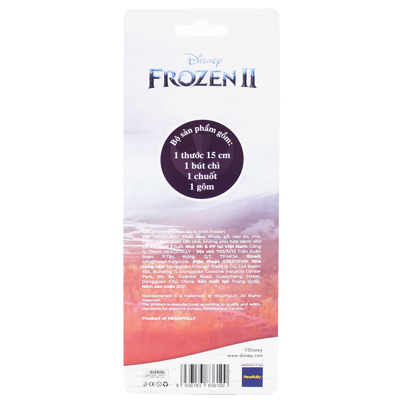 Bộ Dụng Cụ Học Tập 4 Món Disney Frozen - HooHooHaHa® VPH10-1303