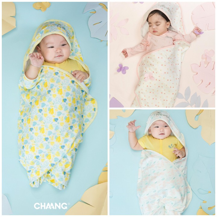 [CHÍNH HÃNG] Chăn ủ sơ sinh warm me họa tiết Tigger Chaang - 4 màu