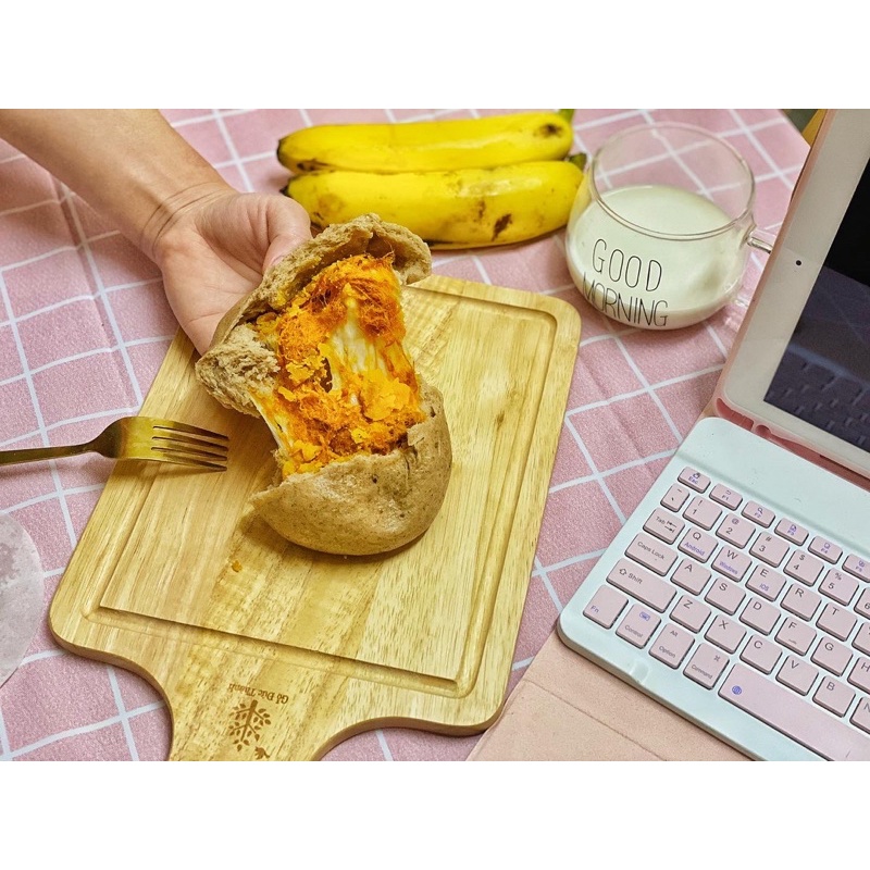 Bánh Bao Nguyên Cám Ruốc Gà Trứng Muối Phomai Eatclean Dành Cho Người Ăn Kiêng