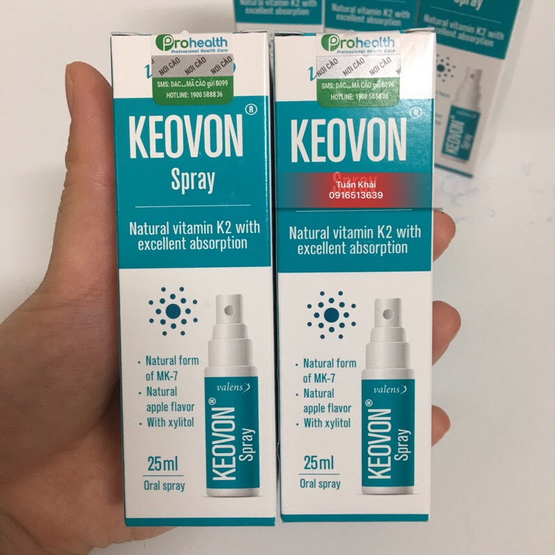 [Kèm quà Tặng] Keovon Spray Vitamin K2(MK7 tự nhiên) Dạng xịt- Hấp thụ canxi, tăng chiều cao cho trẻ 25ml #2