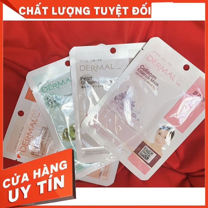 [CHÍNH HÃNG]Mặt nạ dưỡng da Dermal Hàn Quốc 23g | Nhiều màu | Mặt nạ Hàn Quốc dưỡng trắng da ,ngừa lão hóa,se khít chân