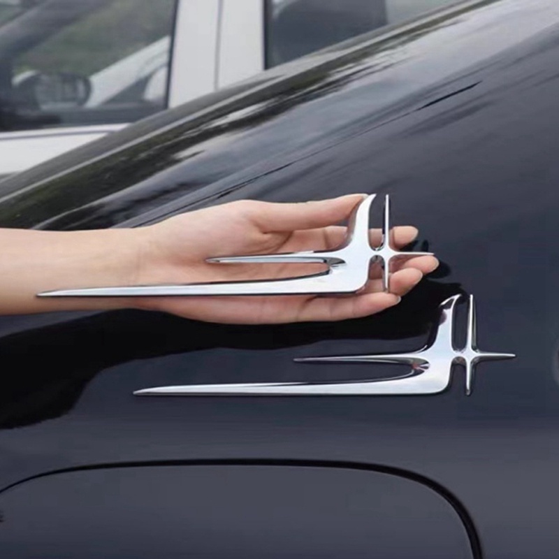 Phù Hợp Set 2 Miếng Dán Trang Trí Đuôi Xe Hơi mercedes-benz c260l e300l c200l