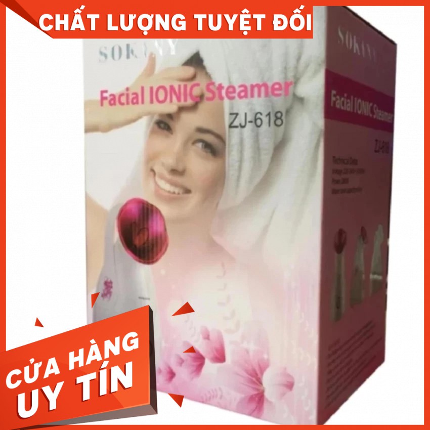 [Hot trend][KMĐB] Máy xông hơi mặt Sokany (Hồng) ZJ 618