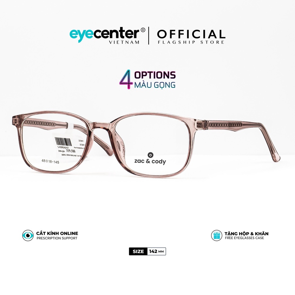 Gọng kính vuông nam nữ chính hãng C37-S by Zac & Cody nhập khẩu Eye Center Vietnam