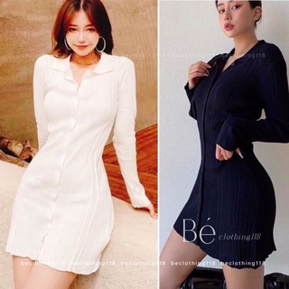 ĐẦM LEN ĐŨA BODY TAY DÀI 2 MÀU