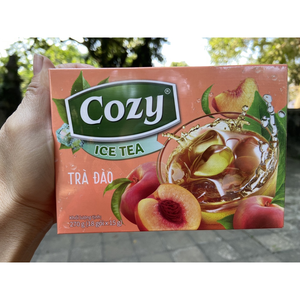TRÀ COZY ICE TEA HÒA TAN CHANH DÂY 270G ( 18 gói x 15g)