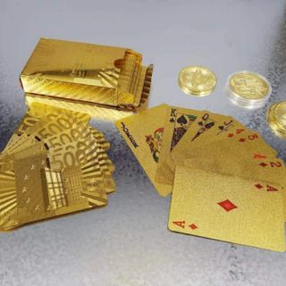 Bộ bài Tây mạ vàng