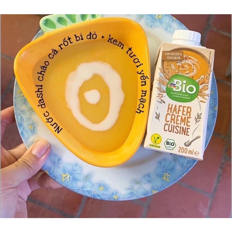 KEM TƯƠI YẾN MẠCH HỮU CƠ CHO BÉ