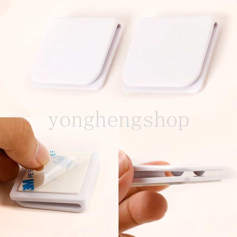 Set 2 Kẹp Cố Định Rèm Cửa Chống Văng Nước Tiện Dụng Cho Nhà Tắm