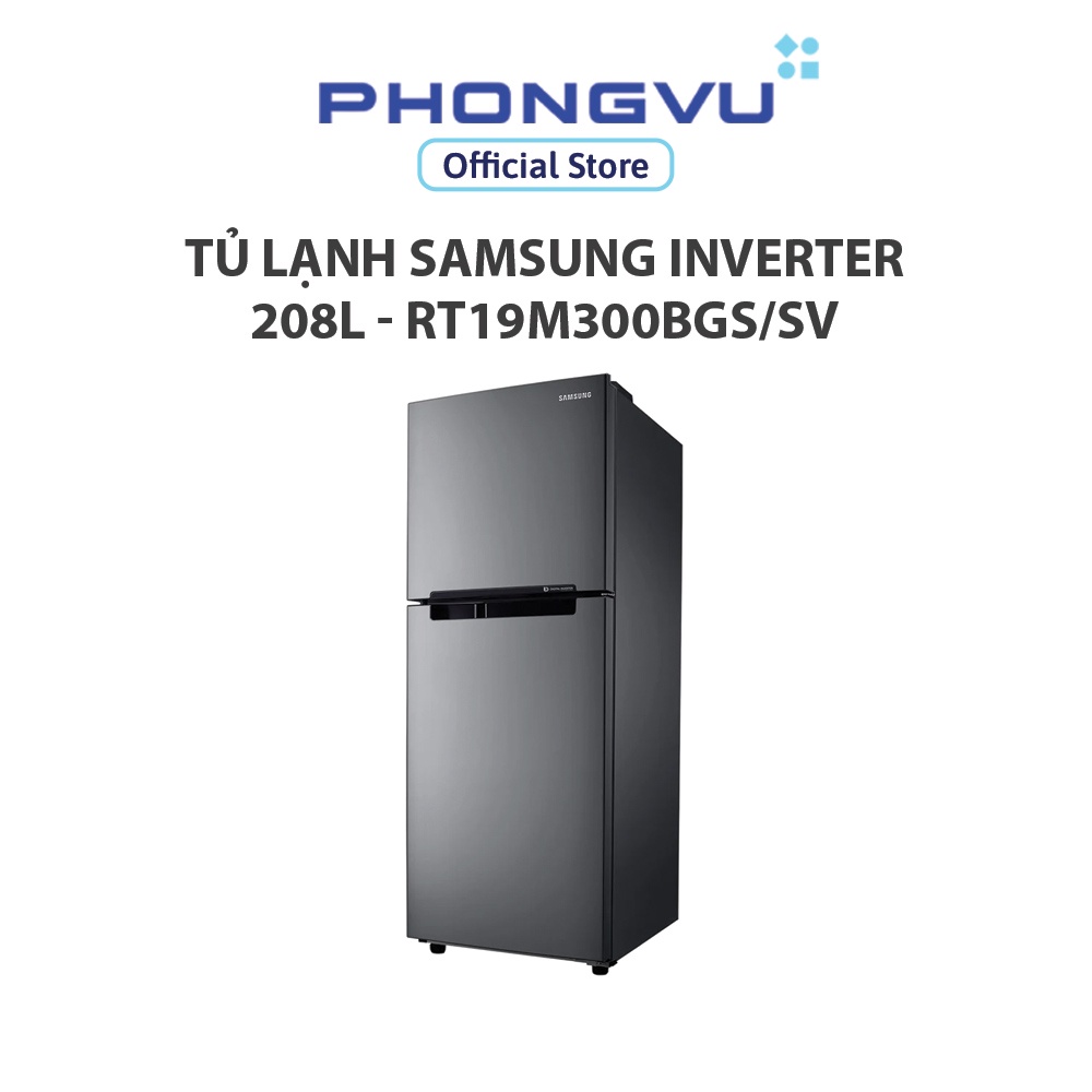 Tủ lạnh Samsung Inverter 208 lít RT19M300BGS/SV - Bảo hành 24 tháng  - Miễn phí giao hàng TP HCM