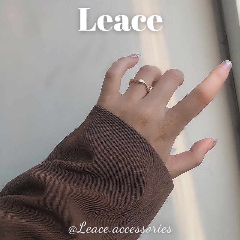 Nhẫn lượn sóng phong cách sang trọng R019 Leace.accessories