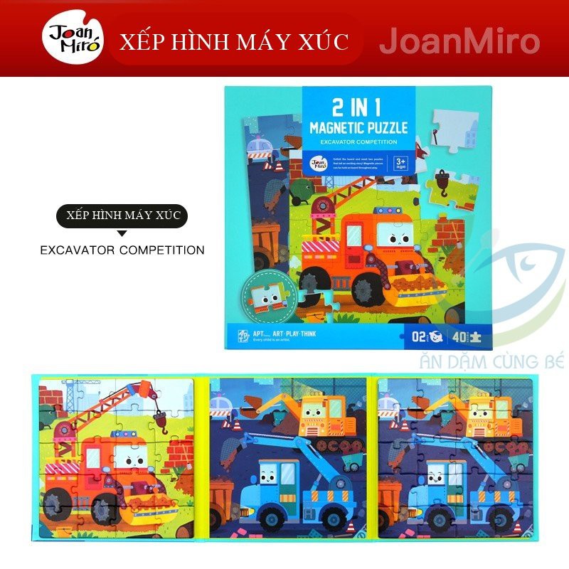 Đồ chơi bộ xếp hình nam châm puzzle cho bé do choi xep hinh thông minh, my first puzzle JOAN MIRO 69584