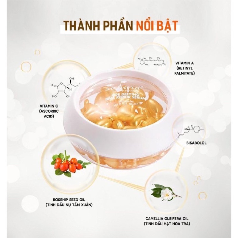 Serum Chống Lão Hóa, Phục Hồi Da Sakura Age Defying DNA Repair Serum