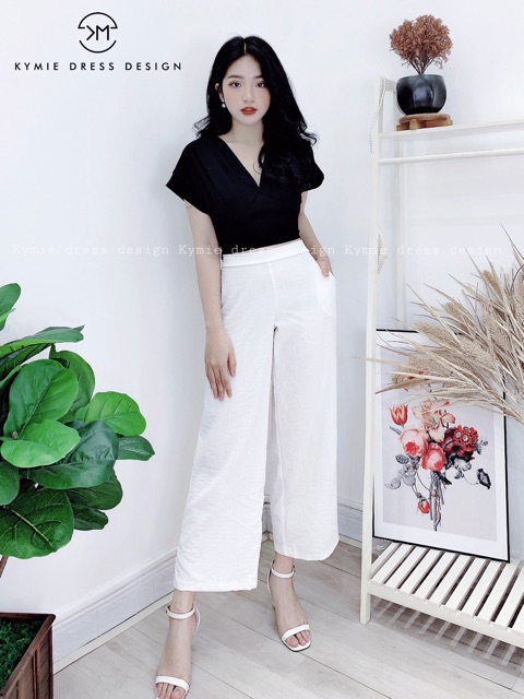 Áo đũi cổ V A415 KYMIE