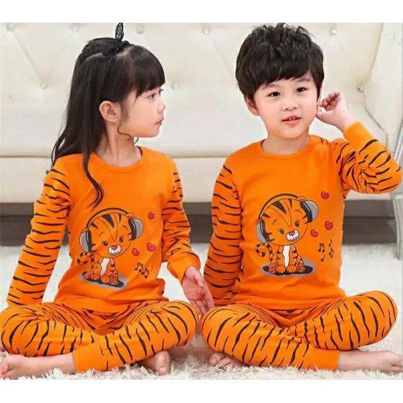 Bộ Đồ Ngủ Liền Thân Hình Hổ Con Xinh Xắn Dành Cho Bé