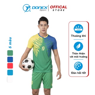 Bộ Bóng Đá Nam Không Cổ DONEXPRO Form Regular, Phối Màu Độc Đáo, Chất Vải Xốp Thoáng Khí MCB-6138