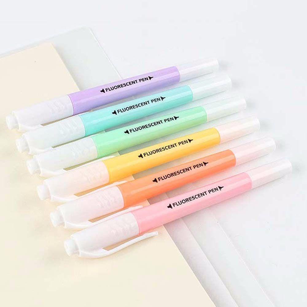 Set 6 Bút Dạ Quang Dùng Vẽ Tranh Màu Sắc Ngọt Ngào
