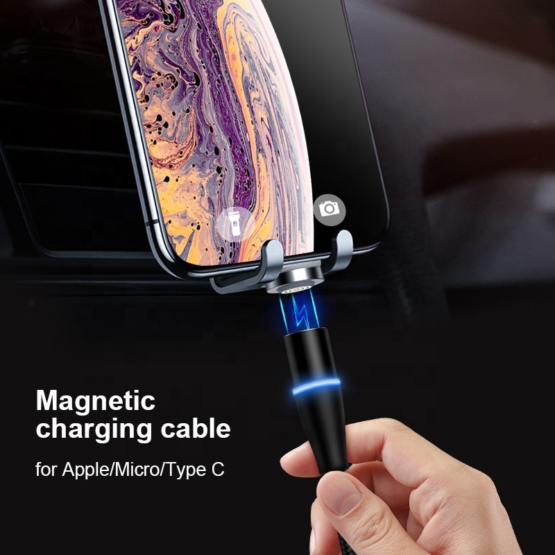 3A Magnetic Cable Quick Charge 3.0 Micro USB Charger Type C Fast Charging For IPhone 7 XS/Samsung S8 Magnet Phone Data Cables