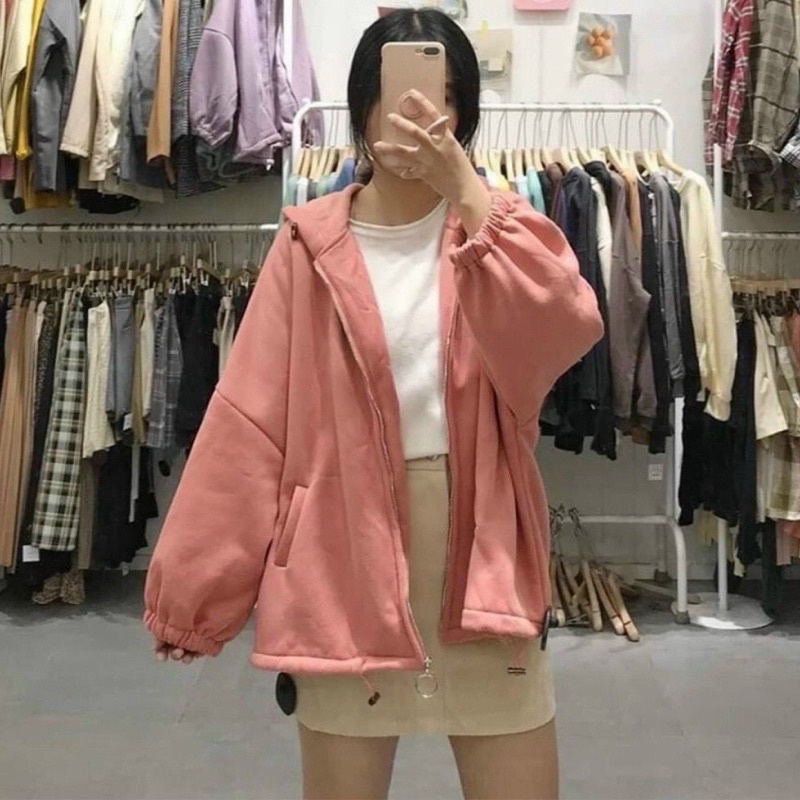 Áo Khoác Nỉ Tay Phồng Cách Dơi KSS322