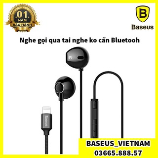 Tai nghe Lightning Baseus Digital Earphone Encok P06 cho iPhone/iPad  Có tăng giảm âm lượng + Mic