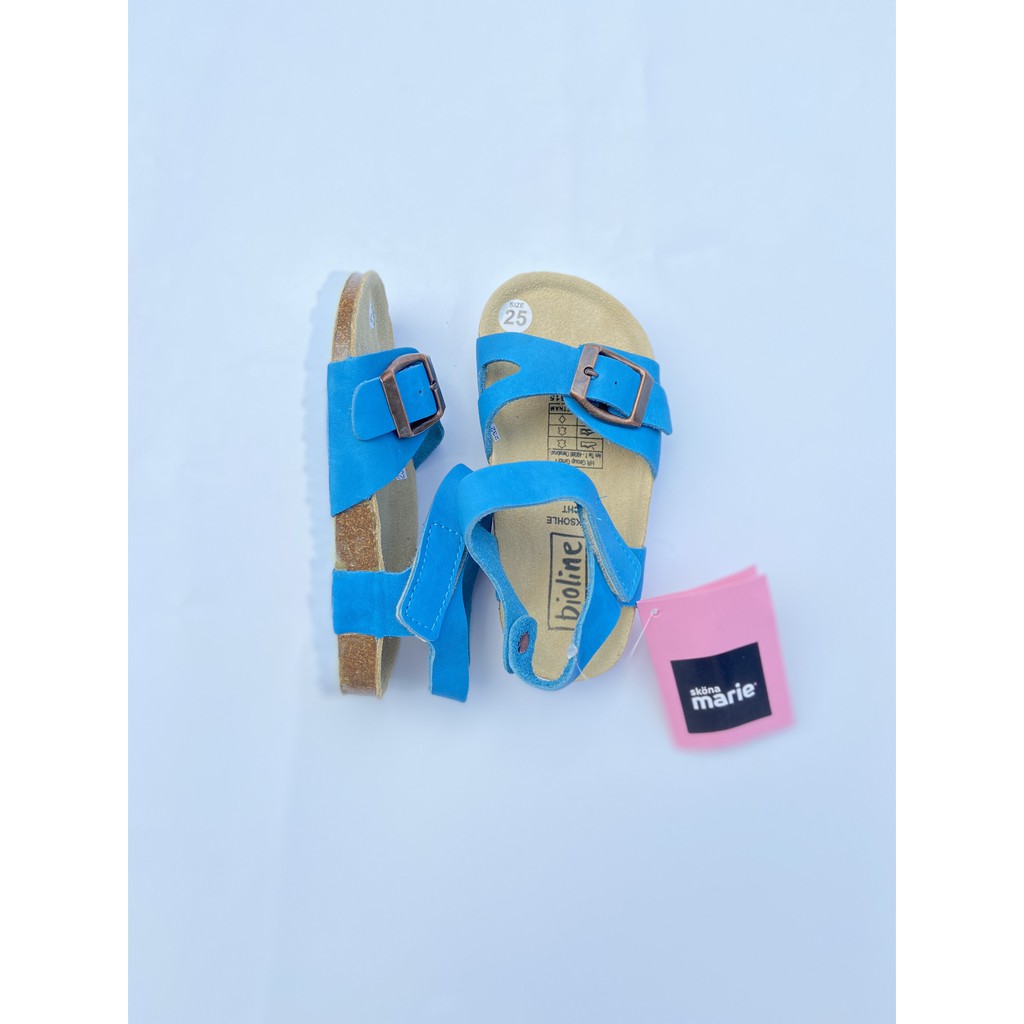 Giày birken vietnam sandals da bò unisex xuất khẩu châu âu dành cho bé Mã Baby 04