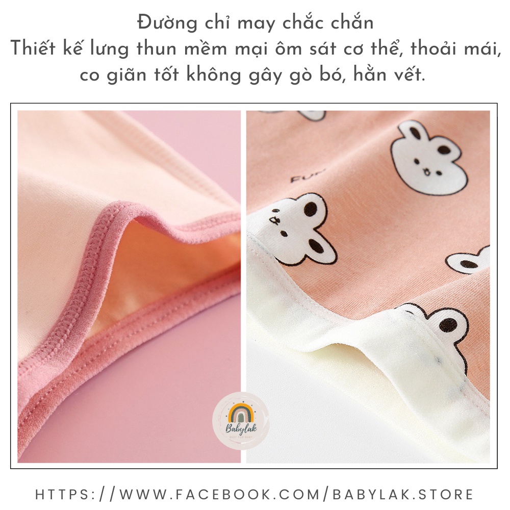 Quần chip bé gái set 3 quần lót trẻ em cao cấp - Mẫu 1