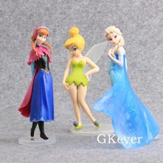 Có sẵn 🎀🎀 set 3 mô hình nữ hoàng elsa - công chúa anna & nàng tiên tinker bell 🎀🎀