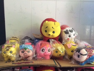 Heo đất handmade Gấu pool size M-L-xl