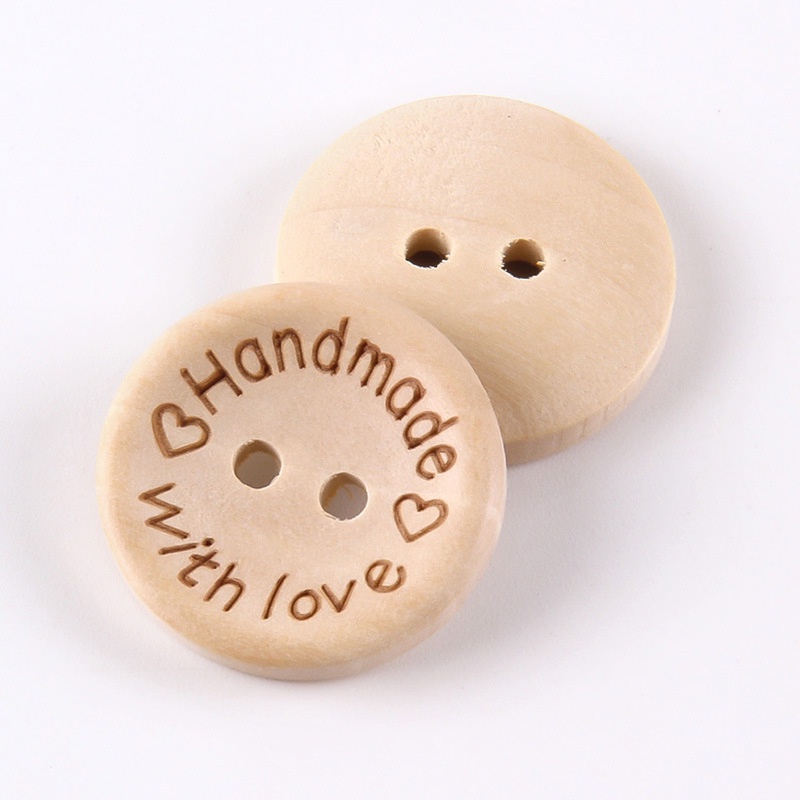 1 / 10 Nút Áo Khoác Đan Len Bằng Gỗ Tự Nhiên 15 / 20 / 25 / 30MM