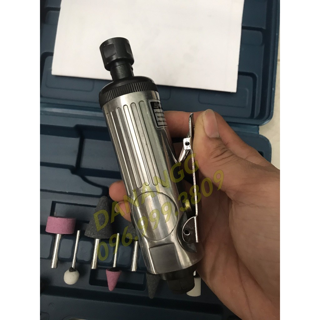 Bộ máy mài hơi vá xe tặng kèm 10 đá mài