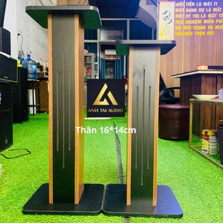 Chân loa gỗ bo tròn cạnh 65 - 85cm (New), Đẹp, Giá tốt, chống rung, chắc chắn, Anh Tài Audio
