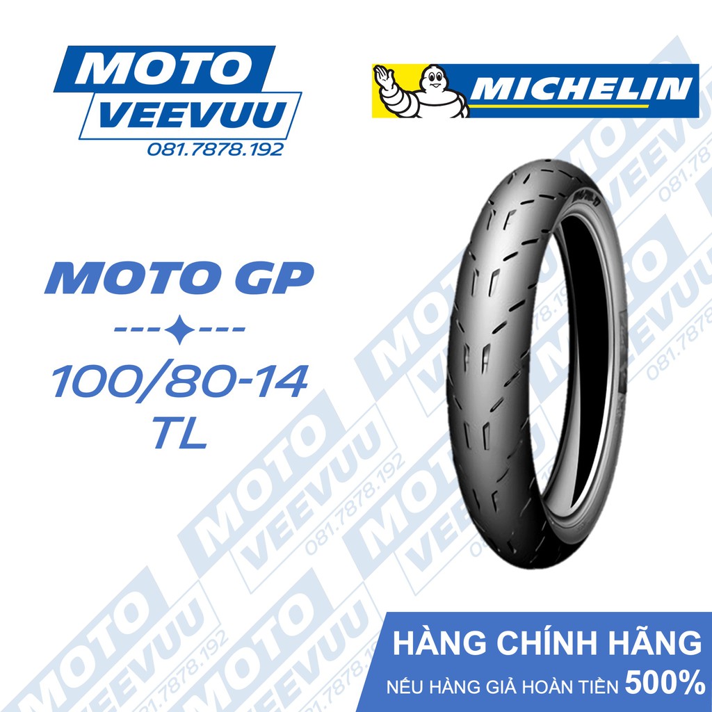 Lốp Michelin 100/80-14 TL/TT Moto GP (Lốp không ruột)