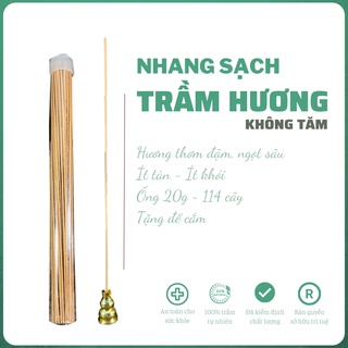 Nhang Trầm Hương Sạch Không Tăm - Tặng đế cắm hoa sen