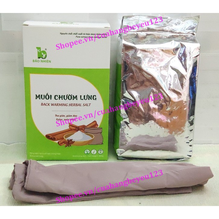 [850gr] Muối chườm lưng giúp giảm mỡ, giảm eo, thư giãn và giảm đau nhức cho Mẹ sau sinh - Bảo Nhiên (Việt Nam)