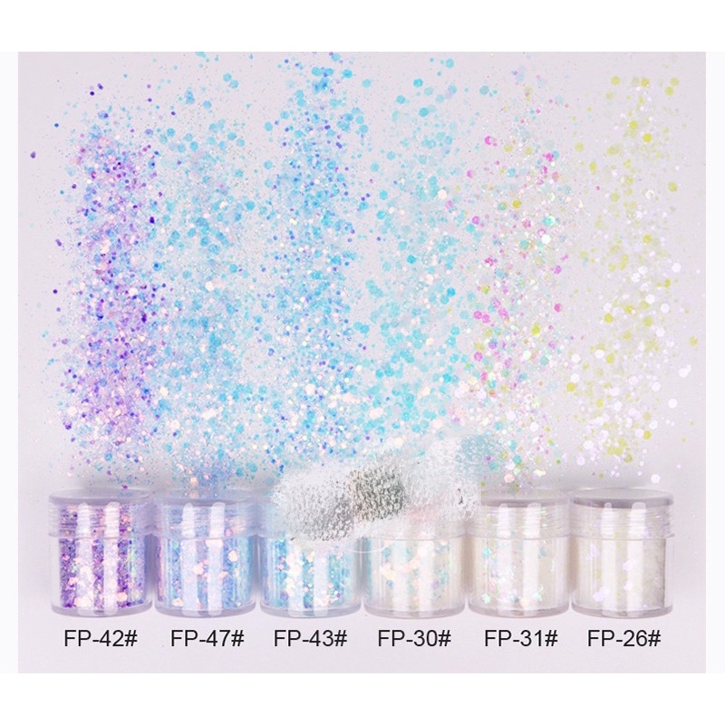 Nhũ kim tuyến mix size