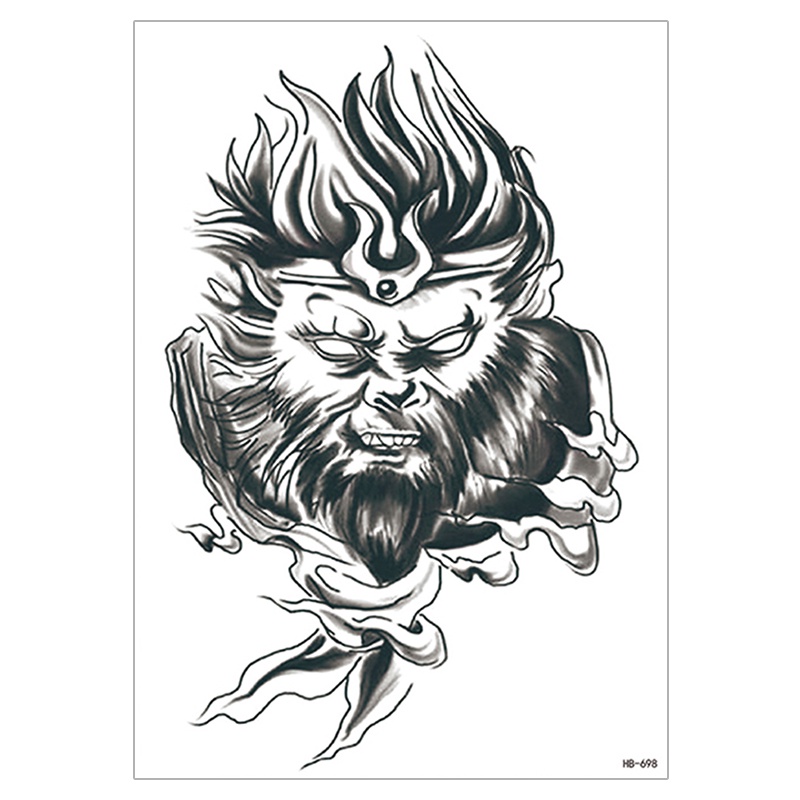 Mới Hình Xăm Dán Tạm Thời Hình Rồng / Sư Tử Chống Nước