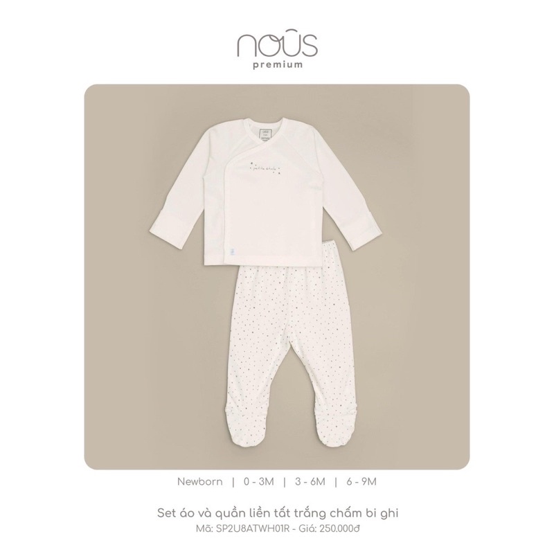 NOUS SET ÁO VÀ QUẦN LIỀN TẤT SƠ SINH, Suzy baby