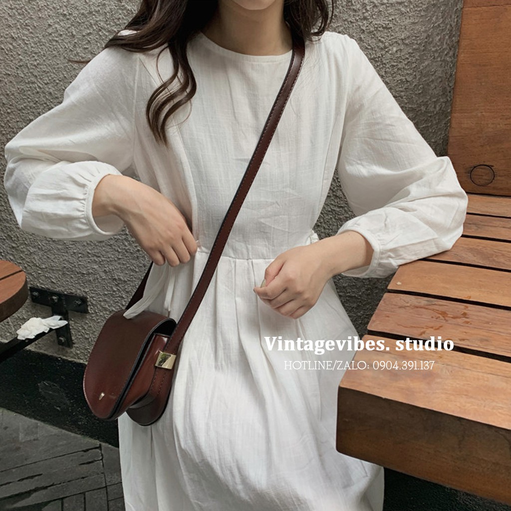 Váy babydoll tiểu thư phối cúc lưng Ulzzang (hàng QC) - Ảnh thật | BigBuy360 - bigbuy360.vn