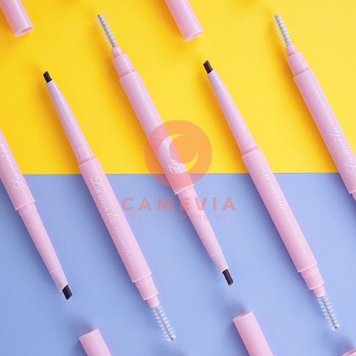 Chì Kẻ Mày Hàn Quốc Vỏ Hồng 2 Đầu Siêu Mịn Không Thấm Nước Lâu Trôi Lameila Innisfree Eyebrown Km14 Camevia | BigBuy360 - bigbuy360.vn