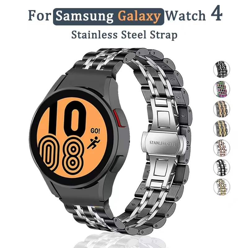 Dây đeo inox cho đồng hồ thông minh Samsung Galaxy Watch 4 44mm 40mm/42mm/46mm