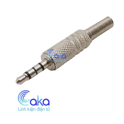 Jack audio 3.5mm đực mạ kẽm 4 nấc