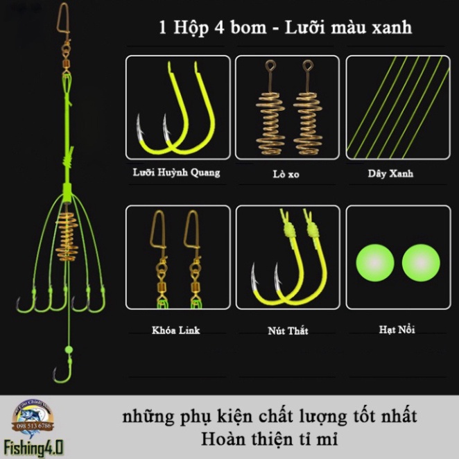 Hot sale Lưỡi Lăng Xê Lancer Chất Lượng Tốt - hộp 4 bom lưỡi - made in taiwan - AA4 - uy tín - sale