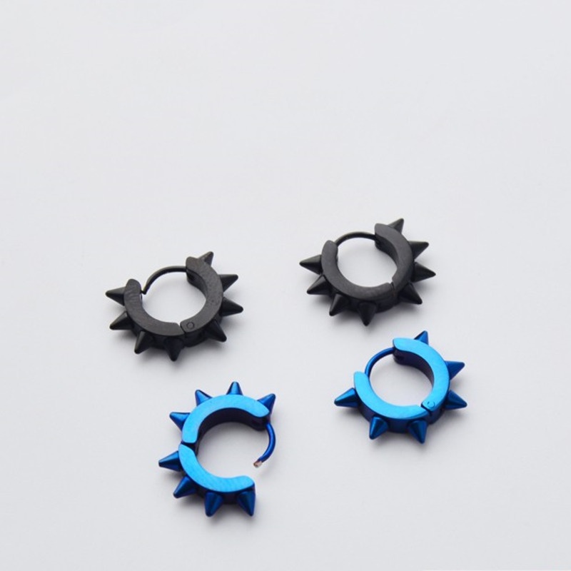 Khuyên Tai Thép Không Gỉ Hình Nón Phong Cách Hàn Quốc 19883 Dành Cho Nam Và Nữ