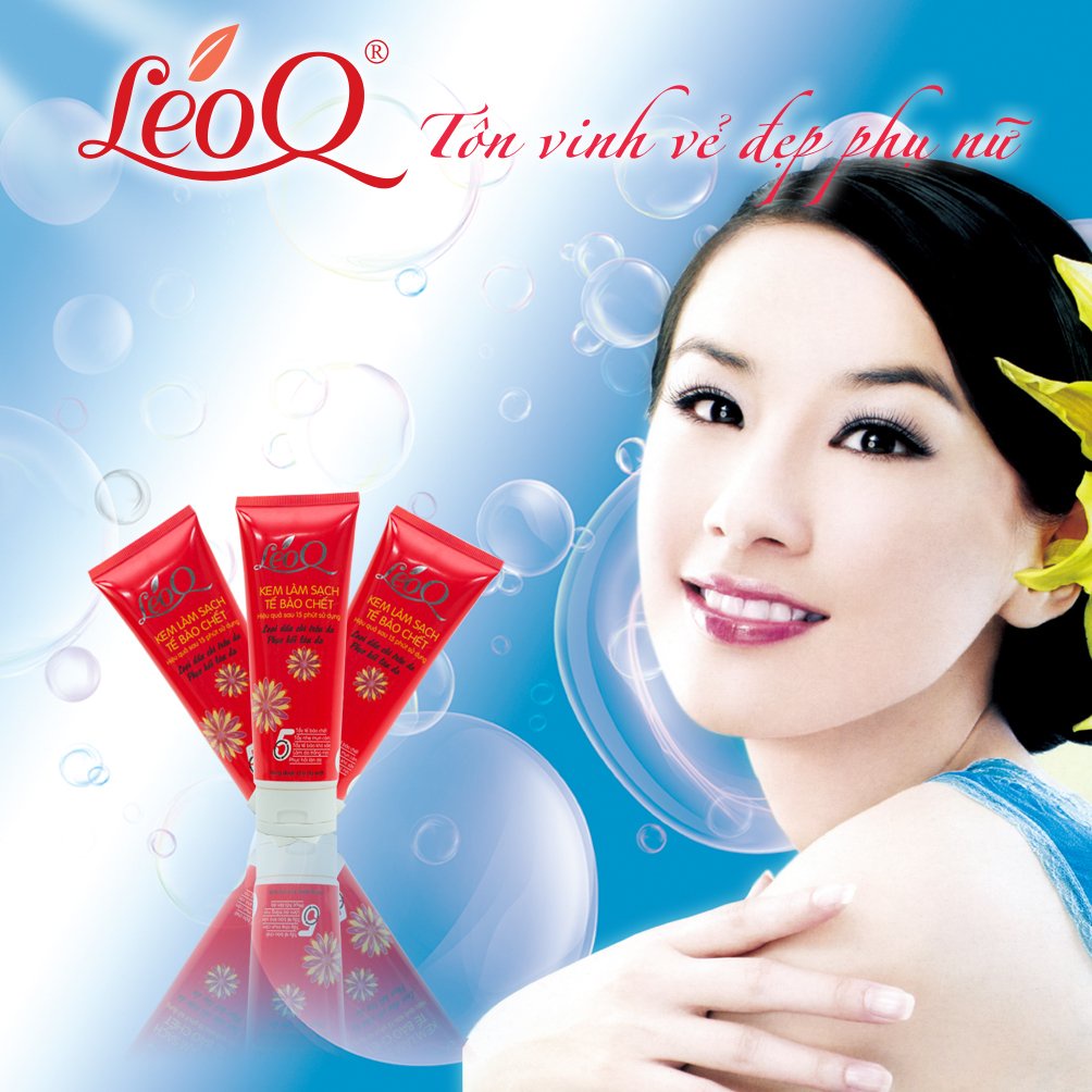 Gel tẩy tế bào chết trắng da mặt và body toàn thân LeoQ 80g