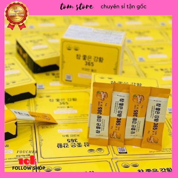 Thạch Nghệ Collagen Nano Curcumin Jelly 365 Vị Xoài Hàn Quốc 30 Gói Hộp