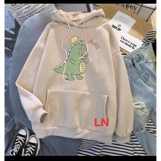 [Sói Xám] [Free ship 50k] ❤️❤️❤️- Áo hoodie khủng Long đội mũ AH LN11 -Vải xịn