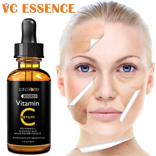 #Quan tâm# 30ml Vitamin C Drop Face Essence Anti Wrinkle Aging Brightening Facial Care