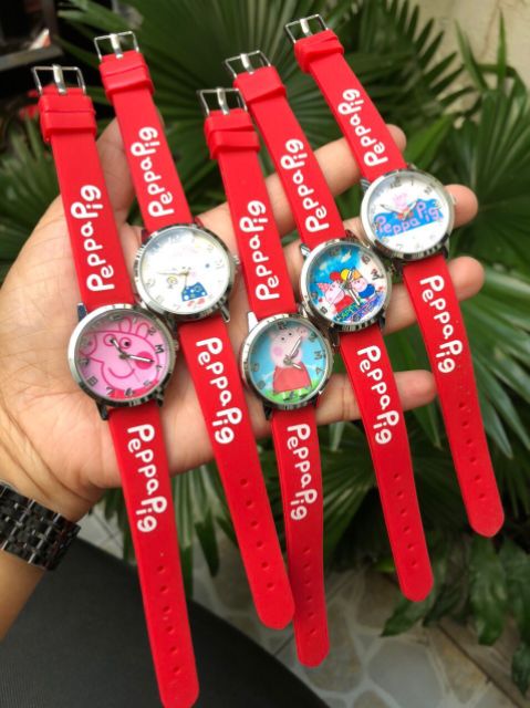 Đồng hồ đeo tay trẻ em Elsa/ Peppa Pig/ Doremon/ Hellokitty