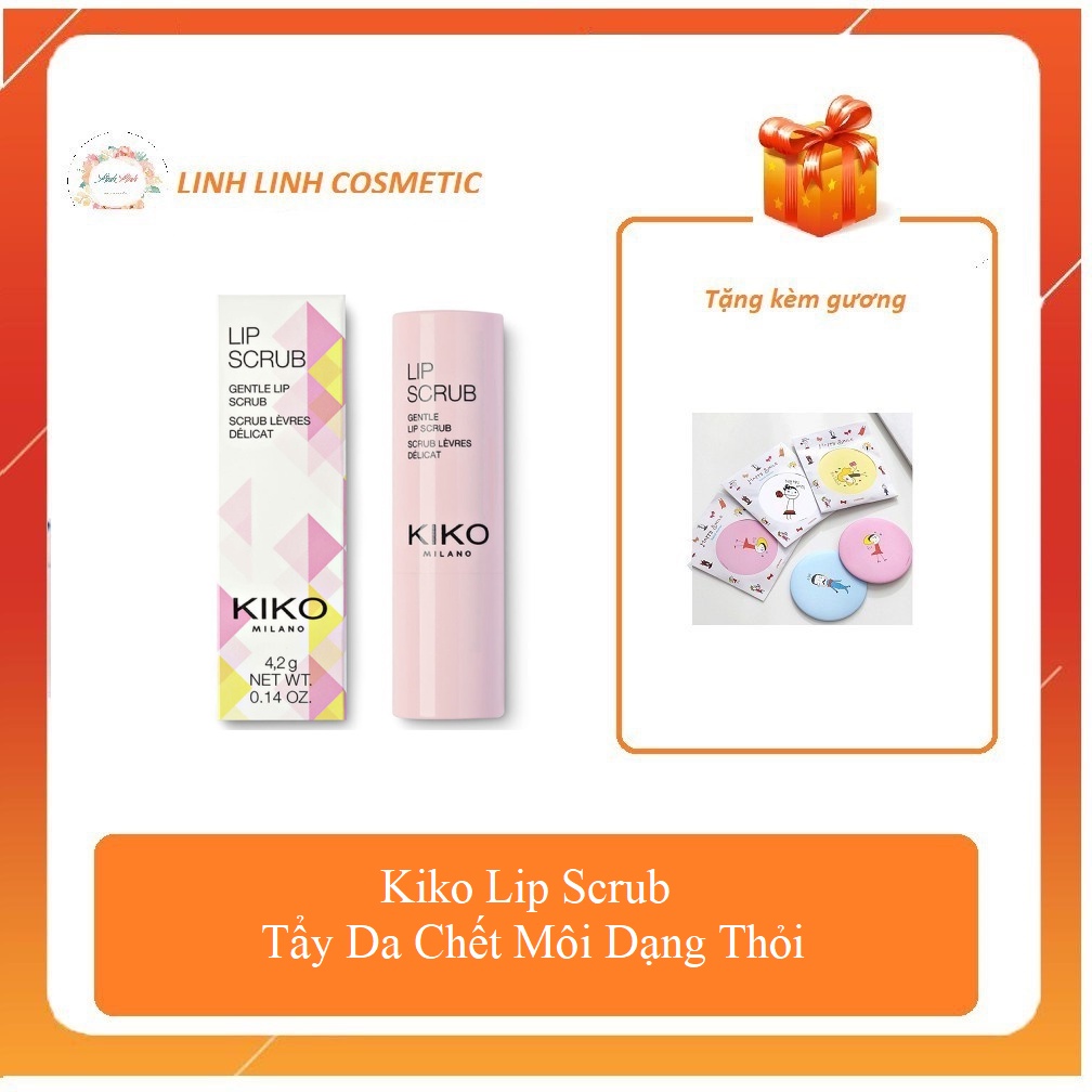 (tặng kèm gương mini) Kiko Lip Scrub - Tẩy Da Chết Môi Dạng Thỏi